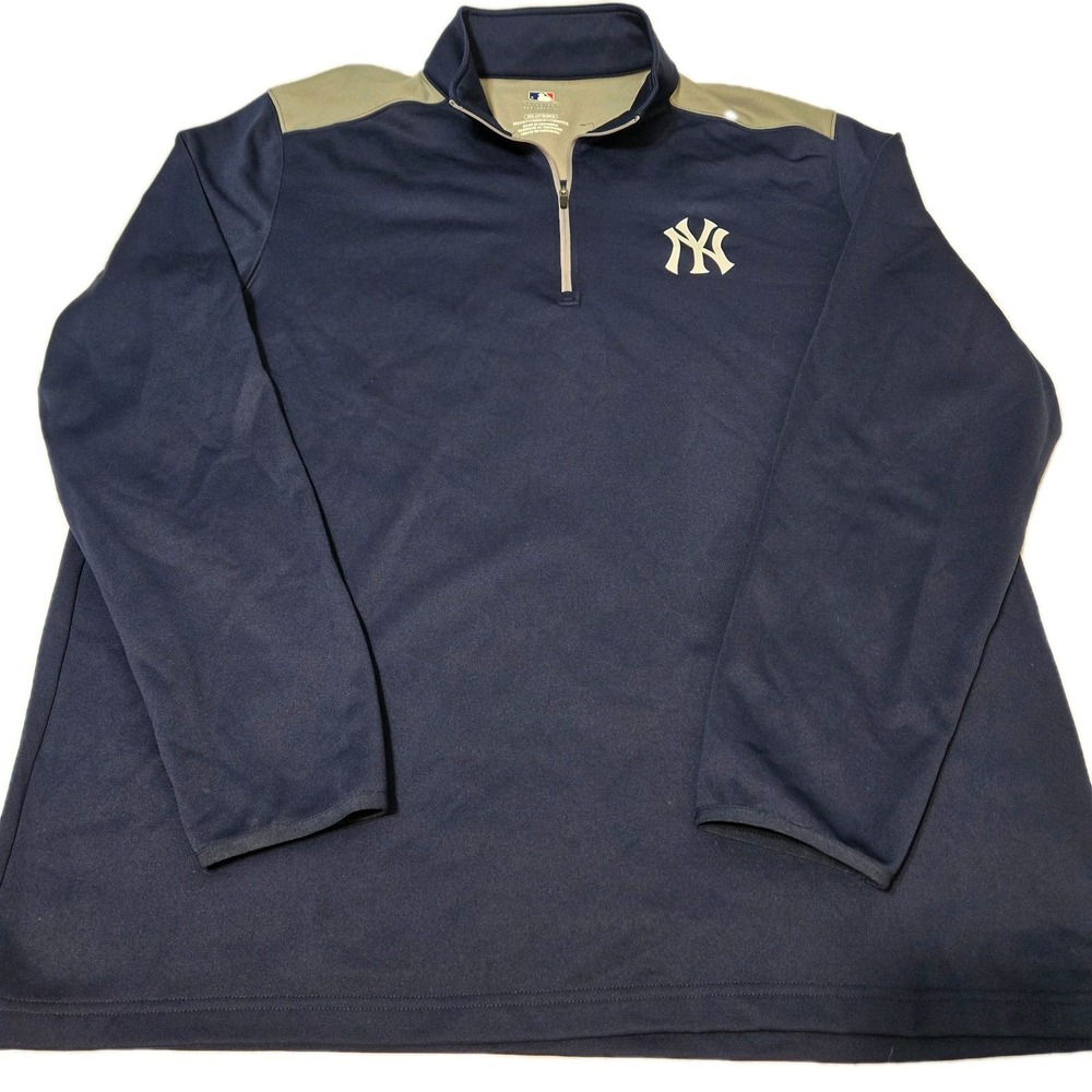 MLB Genuine Merchandise NY Yankee 1/4 Zip Pullover Size 2 XL